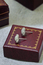 Load image into Gallery viewer, 18K Gold Diamond Snowflake Earrings: Radiant Starburst Design