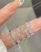 Load image into Gallery viewer, 18K White Gold Natural Diamond Ring, Diamond Stacking Rings, Gold Stackable Rings, Dainty Diamond Ring, Gold Diamond Ring, Real Diamond Ring, Wedding Ring, Engagement Ring