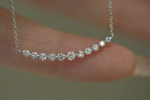 Load image into Gallery viewer, 18K Gold Natural Diamond Minimalist Necklace, Minimalist Diamond Necklace, Dainty Diamond Necklace, Real Diamond Necklace, Diamond Gift, Wedding Necklaces