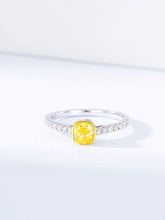 Load image into Gallery viewer, 18K White Gold Natural Yellow Diamond Ring, Fancy Diamond Ring, Stylish Rings, Gold Diamond Ring, Real Diamond Ring, Wedding Ring, Engagement Ring
