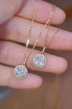 Load image into Gallery viewer, 18K Gold Natural Diamond Pendant, Round Diamond Pendant, Real Diamond Pendant, Diamond Gift, Wedding Pendants