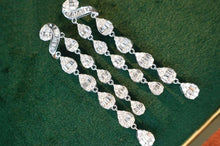 Load image into Gallery viewer, 18K White Gold Natural Diamond Earrings, Diamond Drop Earrings, Stylish Earrings, Real Diamond Earrings, Gold Diamond Earrings