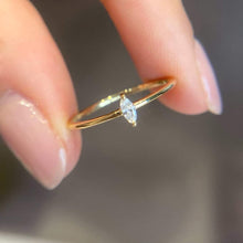 Load image into Gallery viewer, 18K Yellow Gold Natural Diamond Ring, Marquise Diamond Ring, Stylish Rings, Gold Diamond Ring, Real Diamond Ring, Gold Stacking Rings