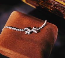 Load image into Gallery viewer, 18K White Gold Natural Diamond Bracelet, Gold Bow Bracelet, Stylish Bracelet, Gold Diamond Bracelet, Real Diamond Bracelet, Wedding Bracelets, Engagement Bracelet