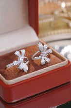 Load image into Gallery viewer, 18K White Gold Natural Diamond Ring, Bow Diamond Ring, Gold Ribbon Ring, Stylish Rings, Gold Diamond Ring, Real Diamond Ring, Bow Knot Ring, Wedding Ring