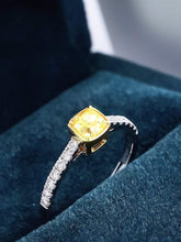 Load image into Gallery viewer, 18K White Gold Natural Yellow Diamond Ring, Fancy Diamond Ring, Stylish Rings, Gold Diamond Ring, Real Diamond Ring, Wedding Ring, Engagement Ring