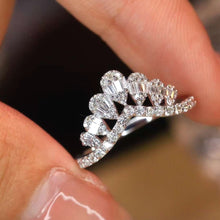 Load image into Gallery viewer, 18K White Gold Natural Diamond Ring, Stylish Rings, Gold Diamond Ring, Real Diamond Ring, Wedding Ring, Engagement Ring