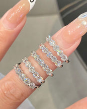 Load image into Gallery viewer, 18K White Gold Natural Diamond Ring, Diamond Stacking Rings, Gold Stackable Rings, Dainty Diamond Ring, Gold Diamond Ring, Real Diamond Ring, Wedding Ring, Engagement Ring