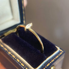 Load image into Gallery viewer, 18K Yellow Gold Natural Diamond Ring, Marquise Diamond Ring, Stylish Rings, Gold Diamond Ring, Real Diamond Ring, Gold Stacking Rings