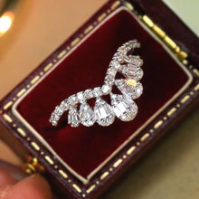 Load image into Gallery viewer, 18K White Gold Natural Diamond Ring, Stylish Rings, Gold Diamond Ring, Real Diamond Ring, Wedding Ring, Engagement Ring