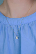 Load image into Gallery viewer, 18K Gold Natural Diamond Pendant, Round Diamond Pendant, Real Diamond Pendant, Diamond Gift, Wedding Pendants