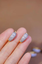 Load image into Gallery viewer, 18K Yellow Gold Natural Diamond Earrings, Huggie Hoop Earrings, Diamond Huggies, Gold Hoop Earrings, Stylish Earrings, Real Diamond Earrings, Gold Diamond Earrings