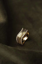 Load image into Gallery viewer, 18K Yellow Gold Natural Diamond Ring, Snake Bone Ring, Stylish Rings, Gold Diamond Ring, Real Diamond Ring, Wedding Ring, Engagement Ring, Statement Rings Gold