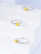 Load image into Gallery viewer, 18K White Gold Natural Yellow Diamond Ring, Fancy Diamond Ring, Stylish Rings, Gold Diamond Ring, Real Diamond Ring, Wedding Ring, Engagement Ring