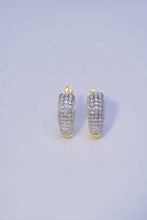 Load image into Gallery viewer, 18K Yellow Gold Natural Diamond Earrings, Huggie Hoop Earrings, Diamond Huggies, Gold Hoop Earrings, Stylish Earrings, Real Diamond Earrings, Gold Diamond Earrings