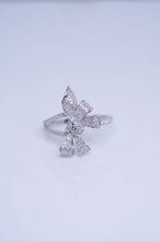 Load image into Gallery viewer, 18K White Gold Natural Diamond Ring, Bow Diamond Ring, Gold Ribbon Ring, Stylish Rings, Gold Diamond Ring, Real Diamond Ring, Bow Knot Ring, Wedding Ring