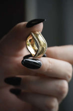 Load image into Gallery viewer, 18K Yellow Gold Natural Diamond Ring, Snake Bone Ring, Stylish Rings, Gold Diamond Ring, Real Diamond Ring, Wedding Ring, Engagement Ring, Statement Rings Gold
