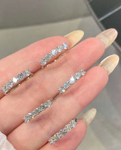 Load image into Gallery viewer, 18K White Gold Natural Diamond Ring, Diamond Stacking Rings, Gold Stackable Rings, Dainty Diamond Ring, Gold Diamond Ring, Real Diamond Ring, Wedding Ring, Engagement Ring