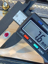 Load image into Gallery viewer, 18K White Gold Natural Ruby Diamond Earrings, Natural Ruby Earrings, Stylish Earrings, Ruby Stud Earrings, Stunning Earrings