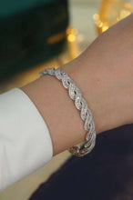 Load image into Gallery viewer, 18K White Gold Natural Diamond Bracelet, Stylish Bracelet, Gold Diamond Bracelet, Real Diamond Bracelet, Wedding Bracelets, Engagement Bracelet, Luxury Bracelet