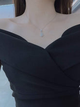 Load image into Gallery viewer, 18K White Gold Natural Diamond Pendant, Pear Diamond Pendant, Real Diamond Pendant, Diamond Gift, Wedding Pendants, NO gold chain included