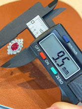 Load image into Gallery viewer, 18K White Gold Natural Ruby Diamond Earrings, Natural Ruby Earrings, Stylish Earrings, Ruby Stud Earrings, Stunning Earrings