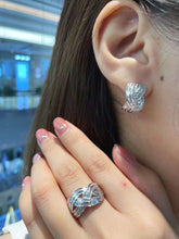 Load image into Gallery viewer, 18K White Gold Natural Diamond Earrings, Huggie Hoop Earrings, Diamond Huggies, Gold Hoop Earrings, Stylish Earrings, Real Diamond Earrings, Gold Diamond Earrings