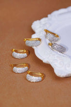 Load image into Gallery viewer, 18K Yellow Gold Natural Diamond Earrings, Huggie Hoop Earrings, Diamond Huggies, Gold Hoop Earrings, Stylish Earrings, Real Diamond Earrings, Gold Diamond Earrings