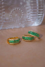 Load image into Gallery viewer, 18K Yellow Gold Natural Emerald Diamond Ring, Multi Stone Ring, Gold Stacking Rings, Stylish Rings, Gold Diamond Ring, Real Diamond Ring, Wedding Ring