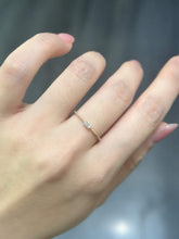 Load image into Gallery viewer, 18K Gold Natural Diamond Ring, Emerald Cut Diamond Ring, Stylish Rings, Gold Diamond Ring, Real Diamond Ring, Gold Stacking Rings