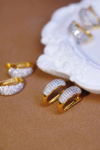 Load image into Gallery viewer, 18K Yellow Gold Natural Diamond Earrings, Huggie Hoop Earrings, Diamond Huggies, Gold Hoop Earrings, Stylish Earrings, Real Diamond Earrings, Gold Diamond Earrings