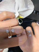 Load image into Gallery viewer, 18K Yellow Gold Natural Diamond Ring, Stylish Rings, Gold Diamond Ring, Real Diamond Ring, Wedding Ring, Engagement Ring, Statement Rings Gold