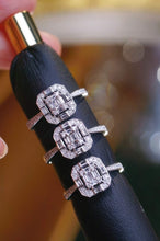 Load image into Gallery viewer, 18K White Gold Natural Diamond Ring, Stylish Rings, Gold Diamond Ring, Real Diamond Ring, Wedding Ring, Engagement Ring