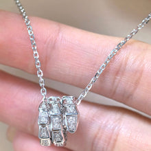 Load image into Gallery viewer, Serpenti Viper Diamond Necklace in Rose & White Gold, Luxury Snake Jewelry, Fine Gift for Her