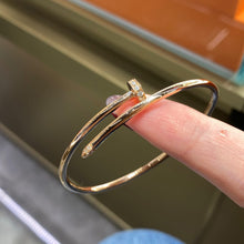 Load image into Gallery viewer, Rose Gold Diamond Bracelet, Dainty 18K Gold Bracelet for Women, Elegant Fine Jewelry Gift