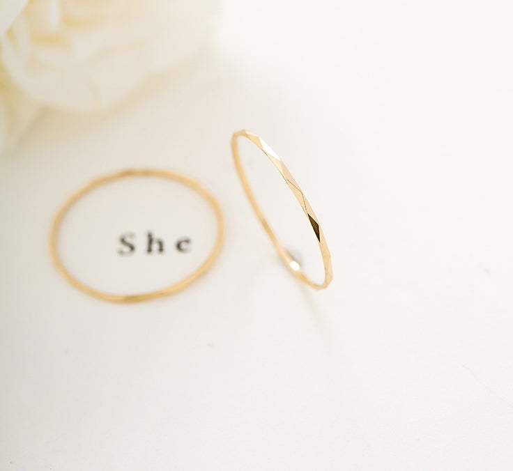 14K Gold Ring, Gold Ring, Real Gold Ring, Minimalist Ring Gold, Stacking Rings, Dainty Ring Gold, Rings For Her