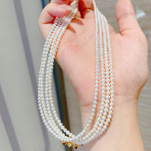 Load image into Gallery viewer, Freshwater Pearl Heart Necklace – Dainty Beaded Choker
