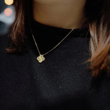 Load image into Gallery viewer, 18K Yellow Gold Pendant Necklace, Engraved Gold Charm, Luxury Fine Jewelry Gift for Her

