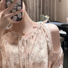 Load image into Gallery viewer, 18K Yellow Gold Tiger’s Eye Clover Pendant Necklace, Lucky Clover Charm, Fine Jewelry Gift for Her
