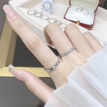 Load image into Gallery viewer, Ice Cube 18K White Gold Diamond Ring, Faceted Modern Band, Luxury Fine Jewelry Gift for Her
