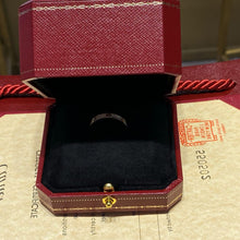 Load image into Gallery viewer, 18K Rose Gold LOVE Ring Small Model with Diamonds, Dainty Luxury Band, Fine Jewelry Gift for Her
