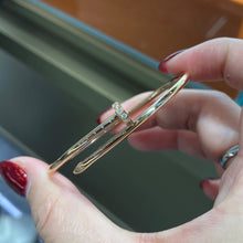 Load image into Gallery viewer, Rose Gold Diamond Bracelet, Dainty 18K Gold Bracelet for Women, Elegant Fine Jewelry Gift
