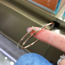 Load image into Gallery viewer, Rose Gold Diamond Bracelet, Dainty 18K Gold Bracelet for Women, Elegant Fine Jewelry Gift
