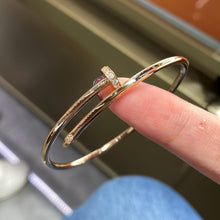 Load image into Gallery viewer, Rose Gold Diamond Bracelet, Dainty 18K Gold Bracelet for Women, Elegant Fine Jewelry Gift
